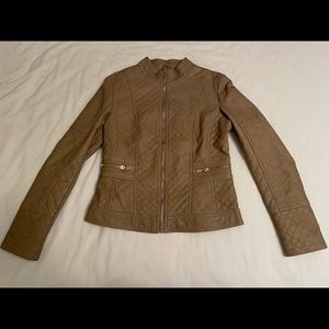 Faux leather jacket